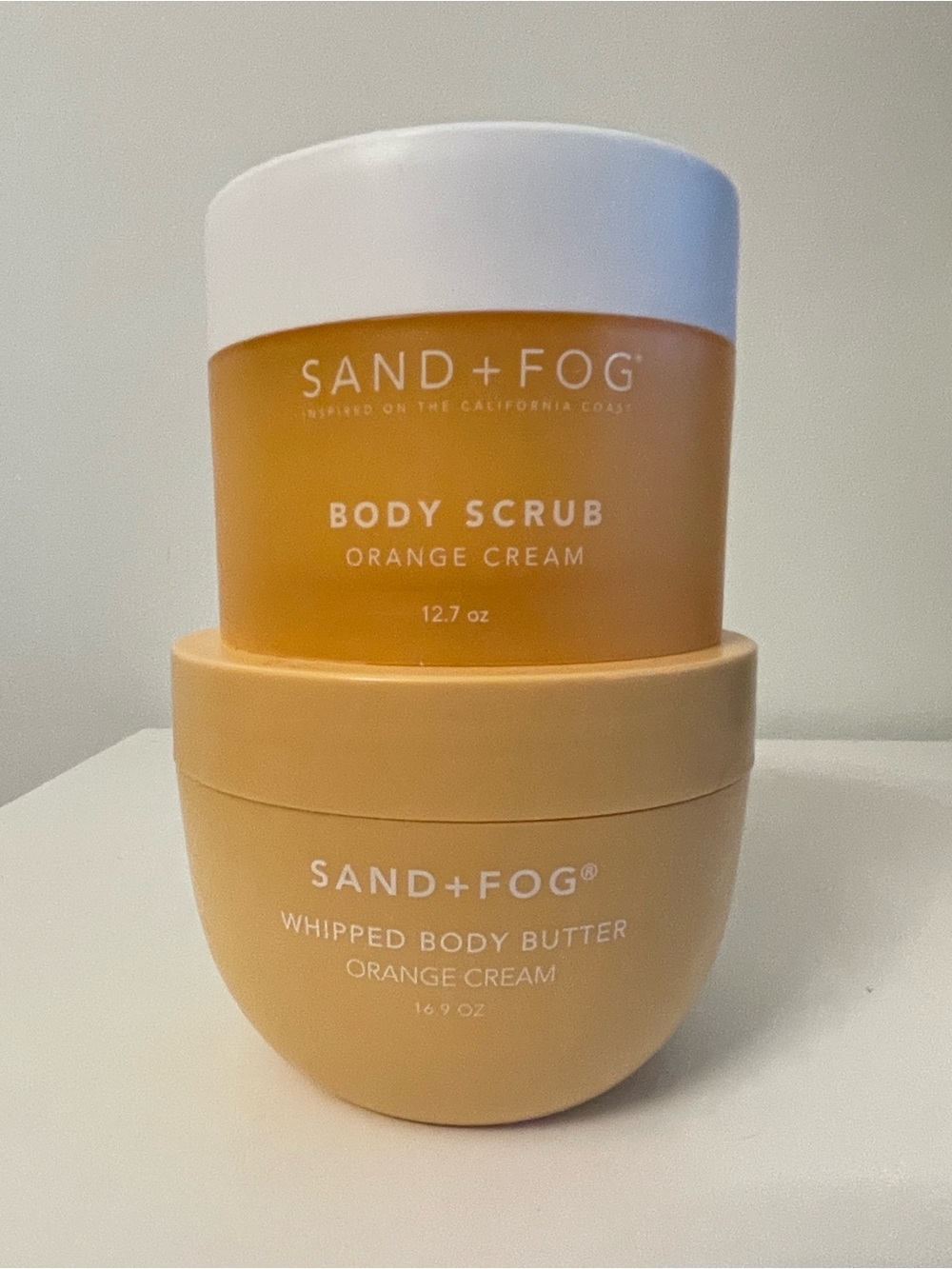 NWT SAND + FOG Orange Cream Body Scrub & Whipped Body Butter